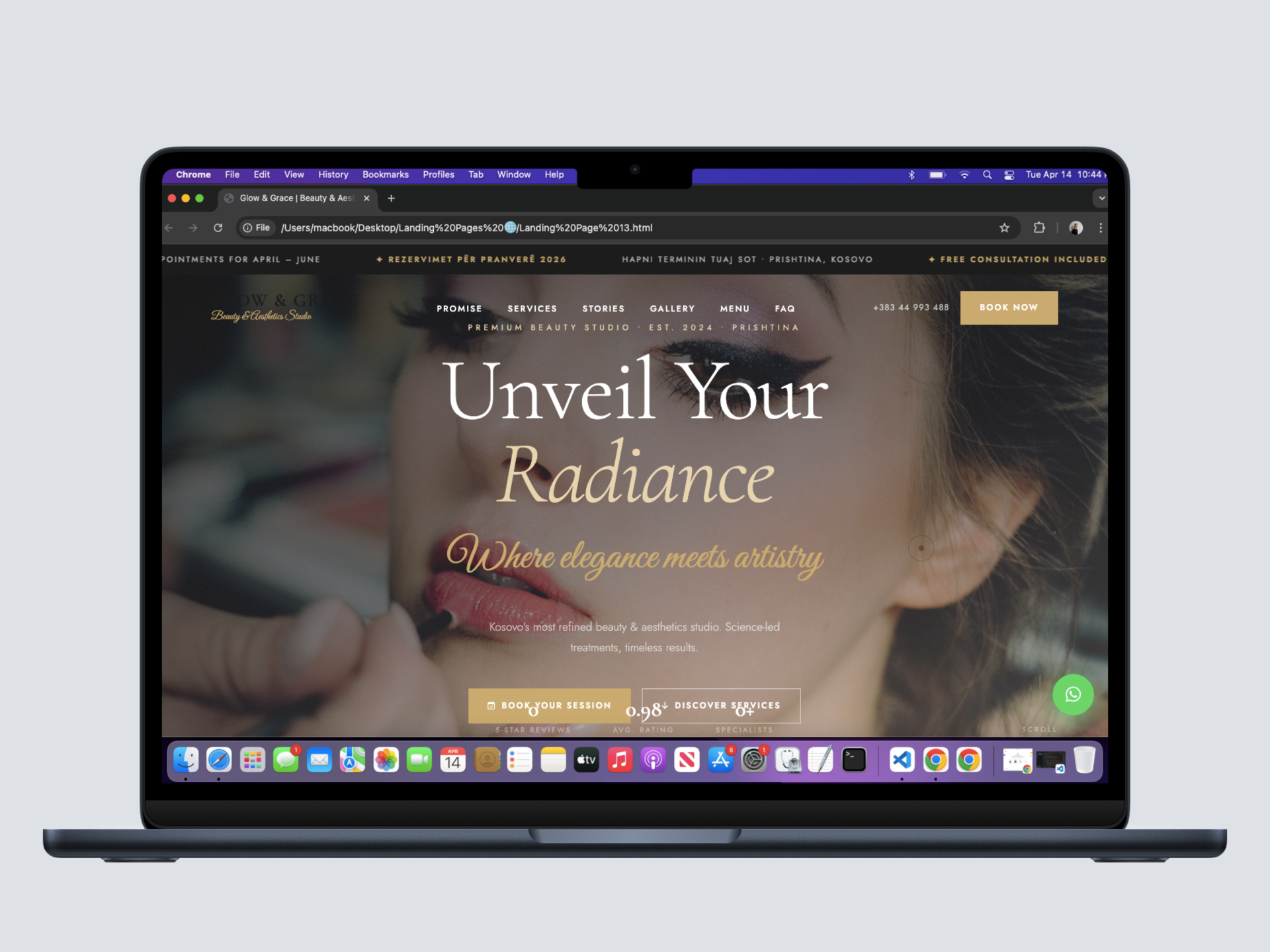 Beauty Landing Page