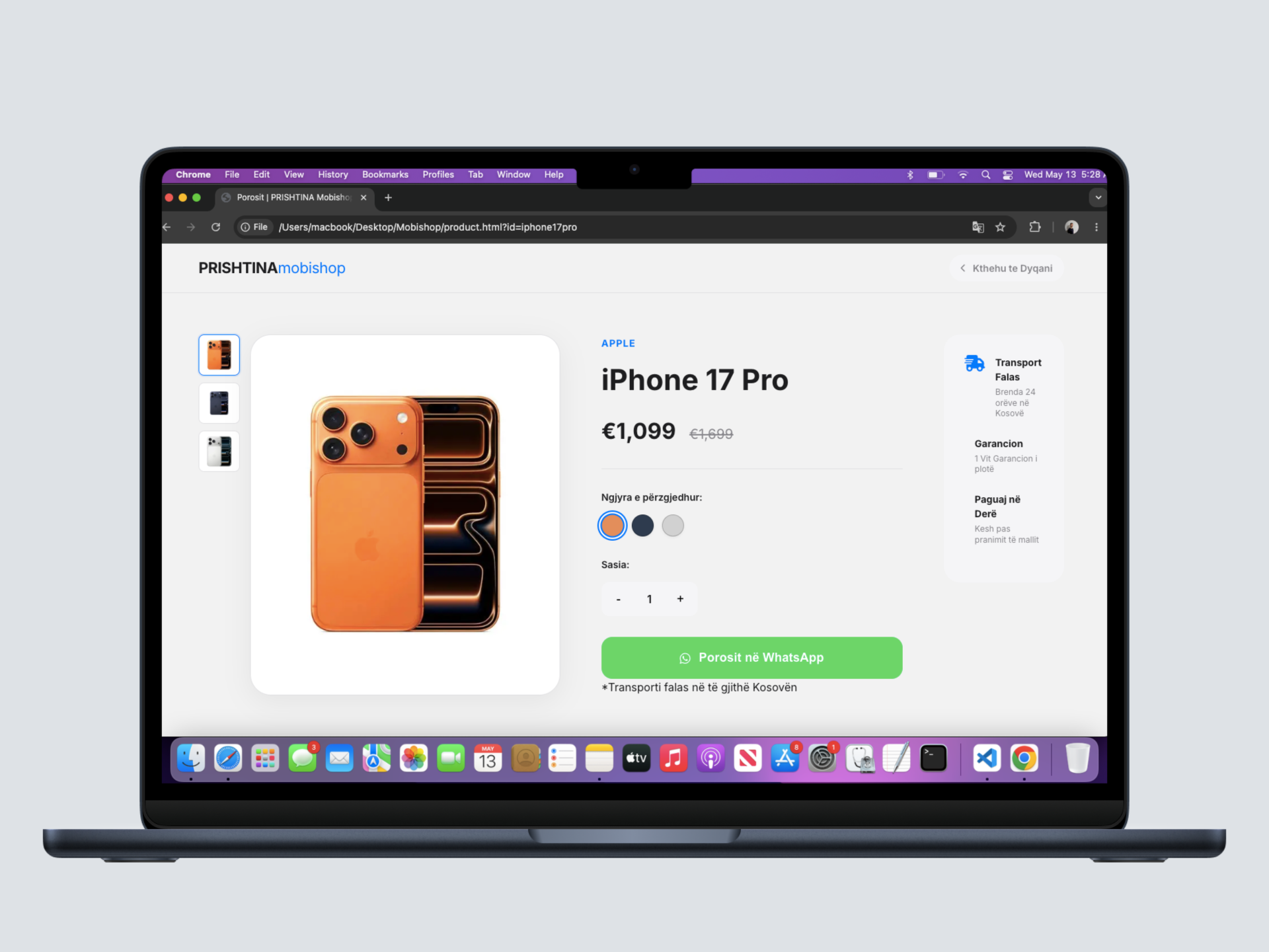 MobiShop Landing Page
