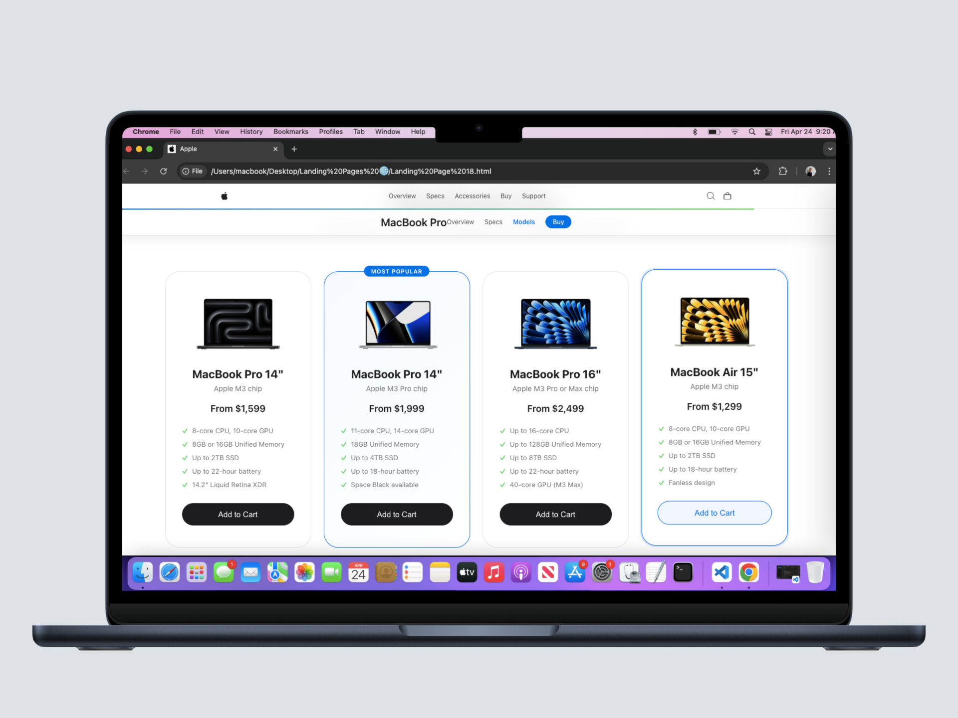 Apple Landing Page